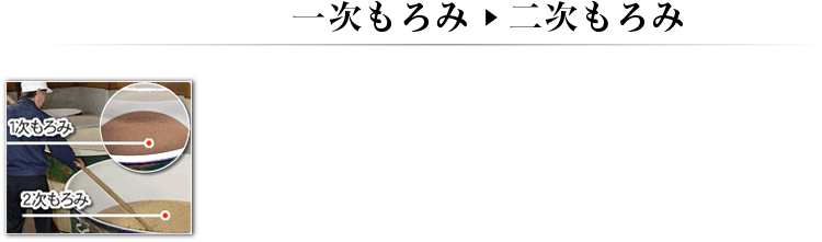 一次もろみ ▶ 二次もろみ